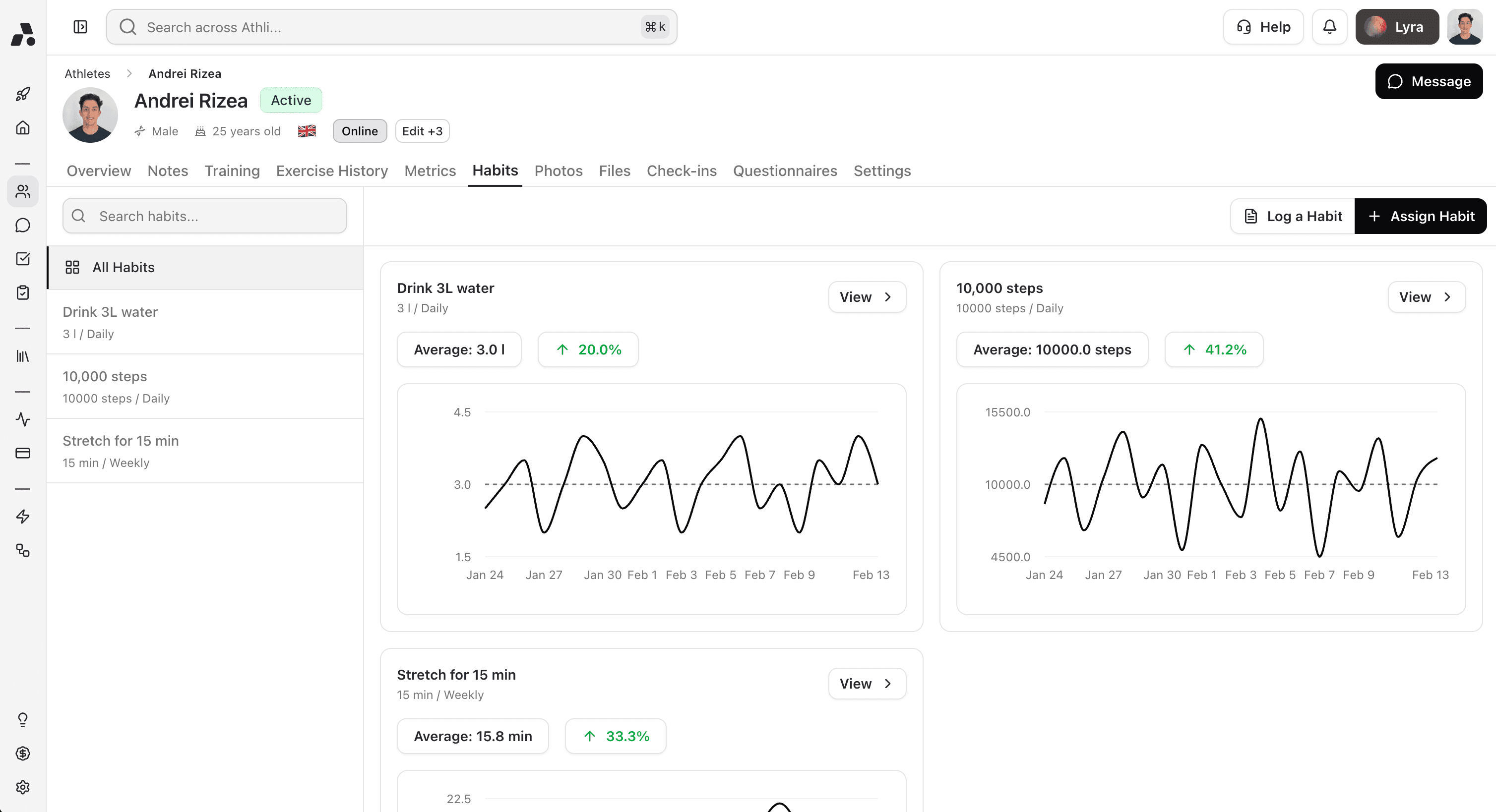 Athli Habits — Build consistency with daily habit tracking